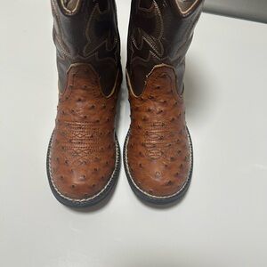 Roper Kids Two-Tone Brown Western Cowboy Boots
